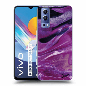 Hülle für Vivo Y52 5G - Purple glitter