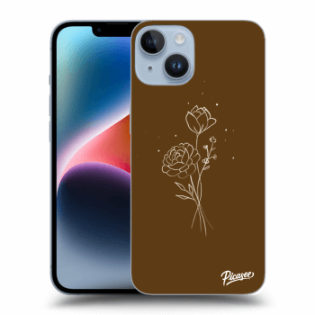 Hülle für Apple iPhone 14 - Brown flowers