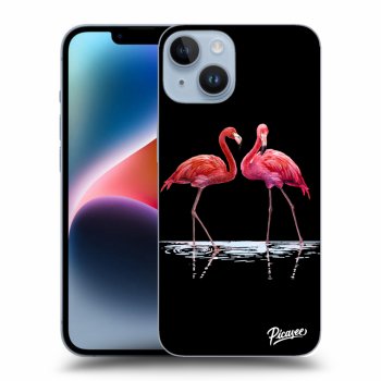 Hülle für Apple iPhone 14 - Flamingos couple