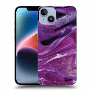 Hülle für Apple iPhone 14 - Purple glitter