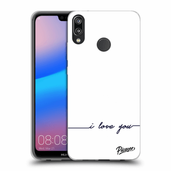 Picasee Huawei P20 Lite Hülle - Transparentes Silikon - I love you