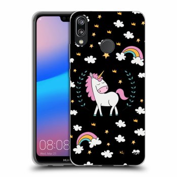 Hülle für Huawei P20 Lite - Einhorn Sternenhimmel