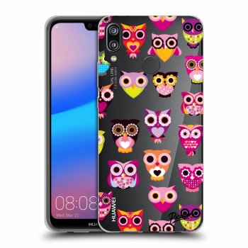 Picasee Huawei P20 Lite Hülle - Transparentes Silikon - Owls