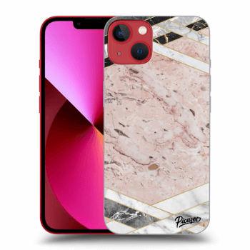 Hülle für Apple iPhone 14 Plus - Pink geometry