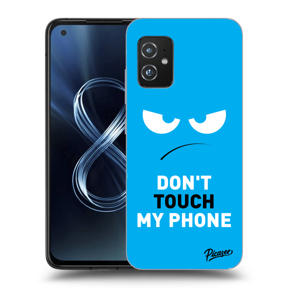 Picasee Asus Zenfone 8 ZS590KS Hülle - Transparentes Silikon - Angry Eyes - Blue