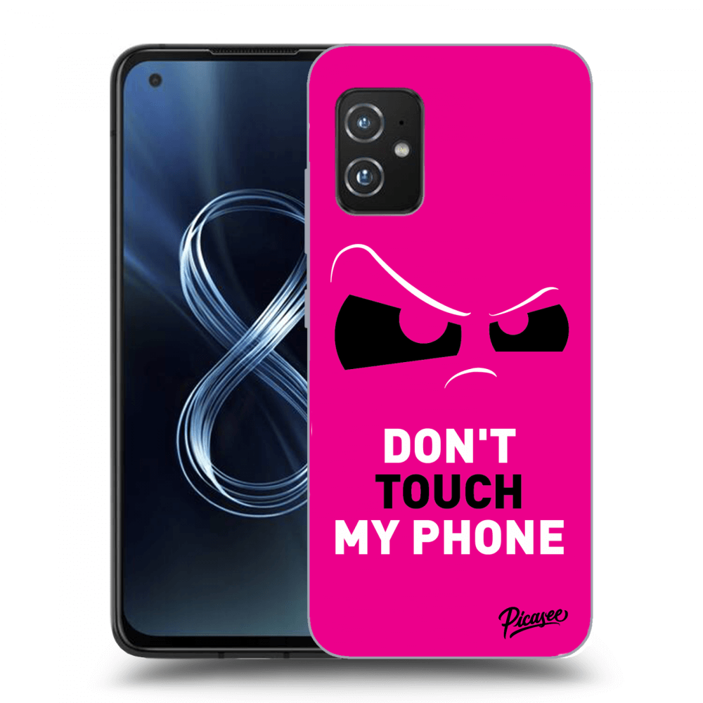 Picasee Asus Zenfone 8 ZS590KS Hülle - Transparentes Silikon - Cloudy Eye - Pink