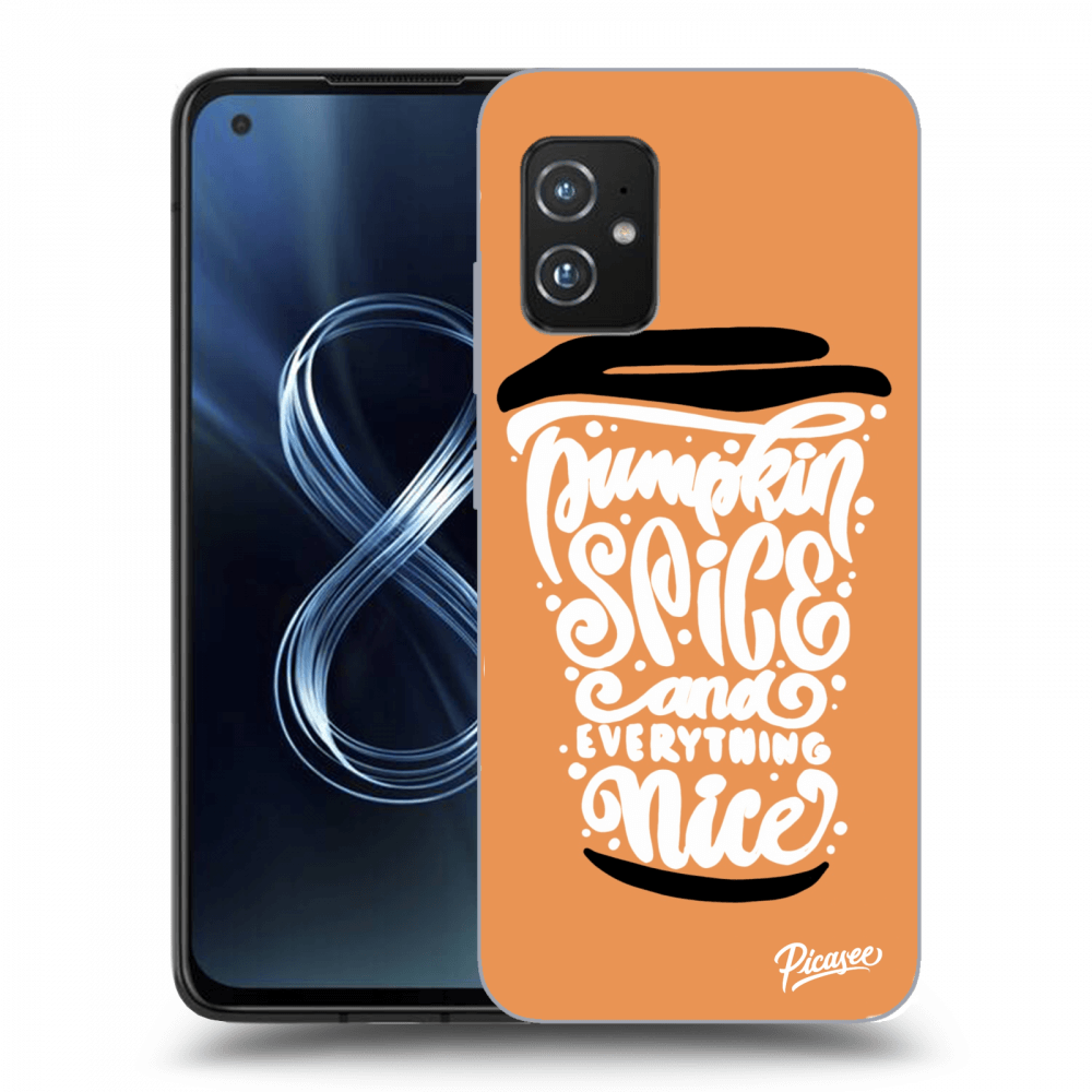 Picasee Asus Zenfone 8 ZS590KS Hülle - Transparentes Silikon - Pumpkin coffee