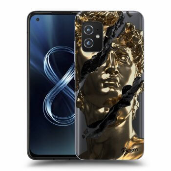 Picasee Asus Zenfone 8 ZS590KS Hülle - Transparentes Silikon - Golder