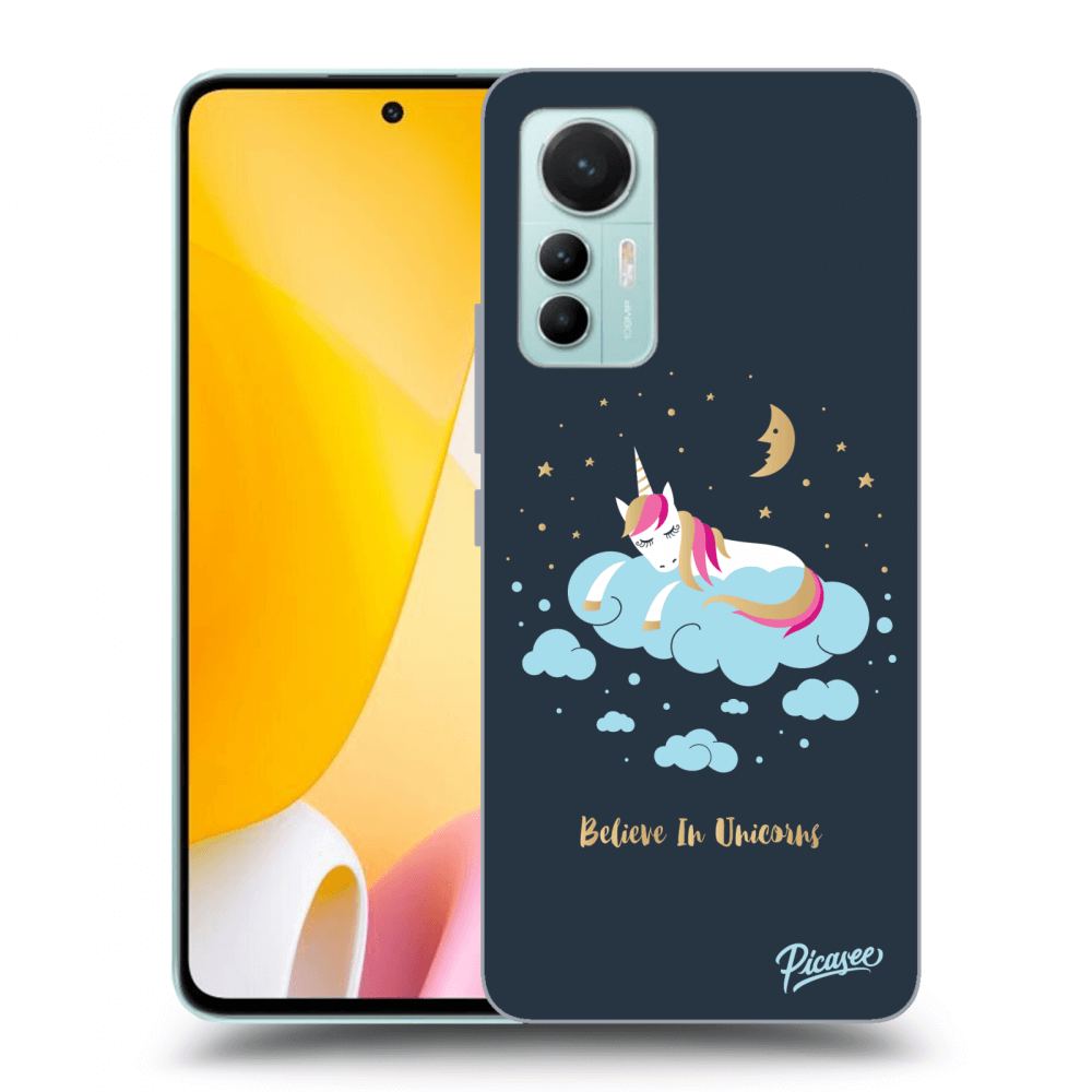 Picasee Xiaomi 12 Lite Hülle - Transparentes Silikon - Believe In Unicorns