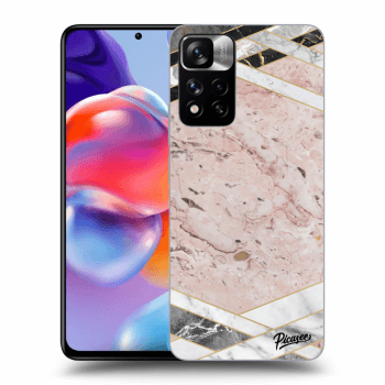 Hülle für Xiaomi Redmi Note 11 Pro+ 5G - Pink geometry