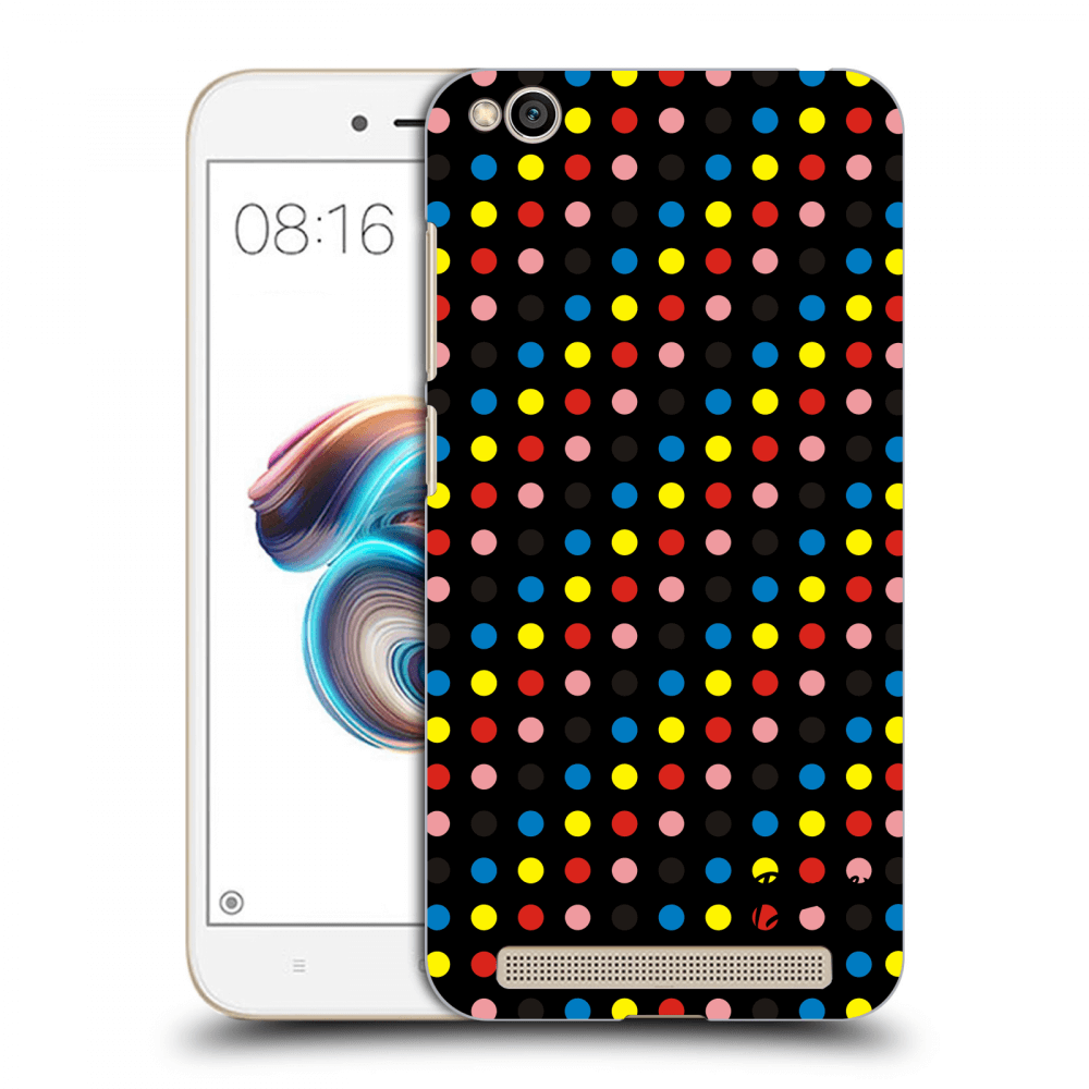 Picasee Xiaomi Redmi 5A Hülle - Schwarzes Silikon - Colorful dots