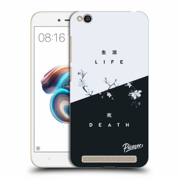 Picasee Xiaomi Redmi 5A Hülle - Schwarzes Silikon - Life - Death