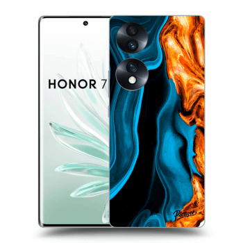 Hülle für Honor 70 - Gold blue