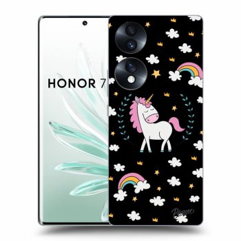 Hülle für Honor 70 - Einhorn Sternenhimmel