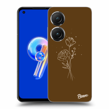 Hülle für Asus Zenfone 9 - Brown flowers