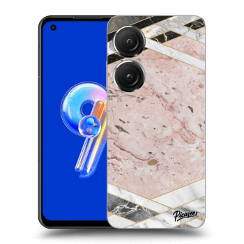 Hülle für Asus Zenfone 9 - Pink geometry