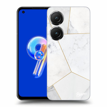 Hülle für Asus Zenfone 9 - White tile