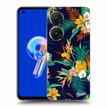 Picasee Asus Zenfone 9 Hülle - Transparentes Silikon - Pineapple Color