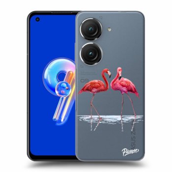 Hülle für Asus Zenfone 9 - Flamingos zu zweit