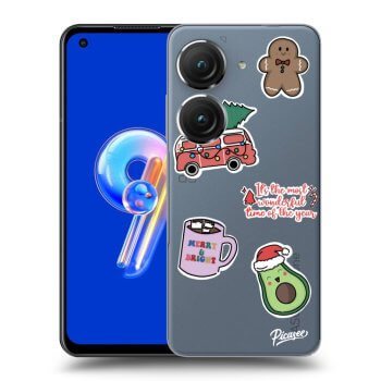 Hülle für Asus Zenfone 9 - Christmas Stickers