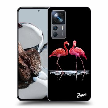 Hülle für Xiaomi 12T - Flamingos zu zweit
