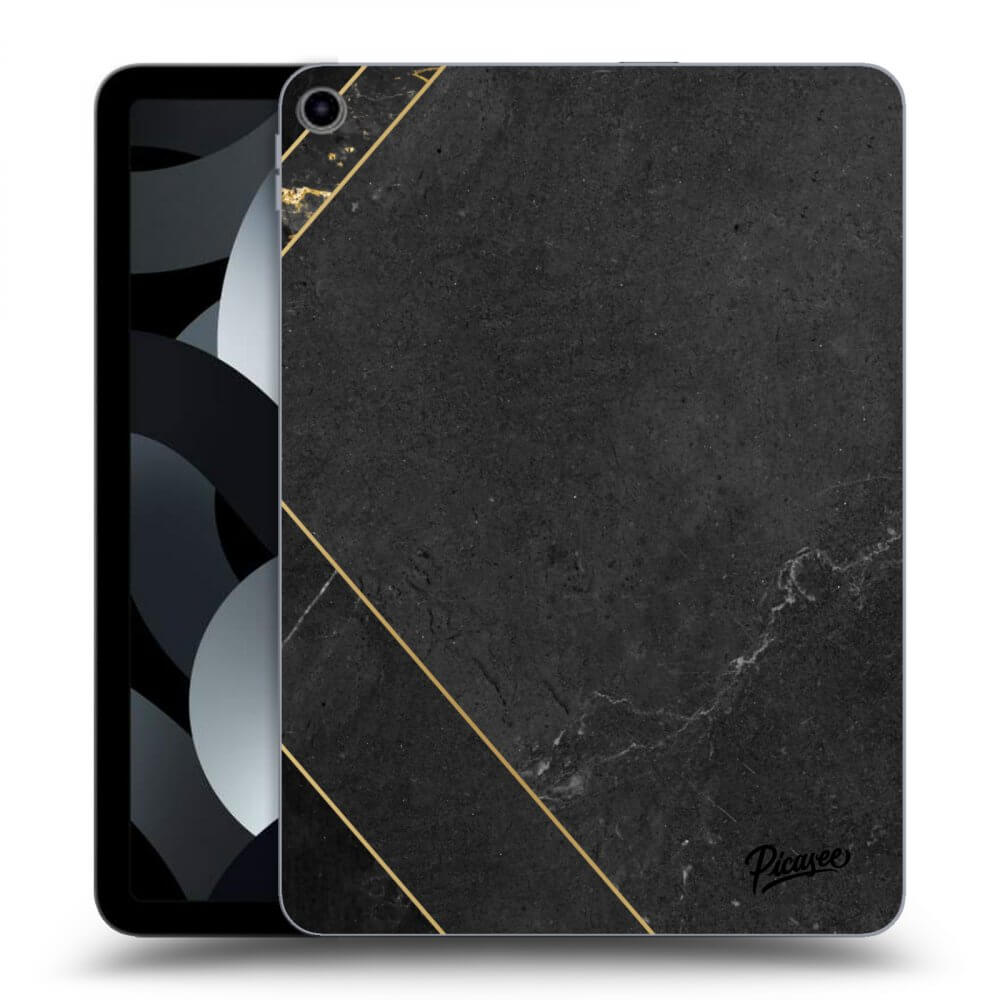 Picasee transparente Silikonhülle für Apple iPad 10,9" 2022 (10.generace) - Black tile
