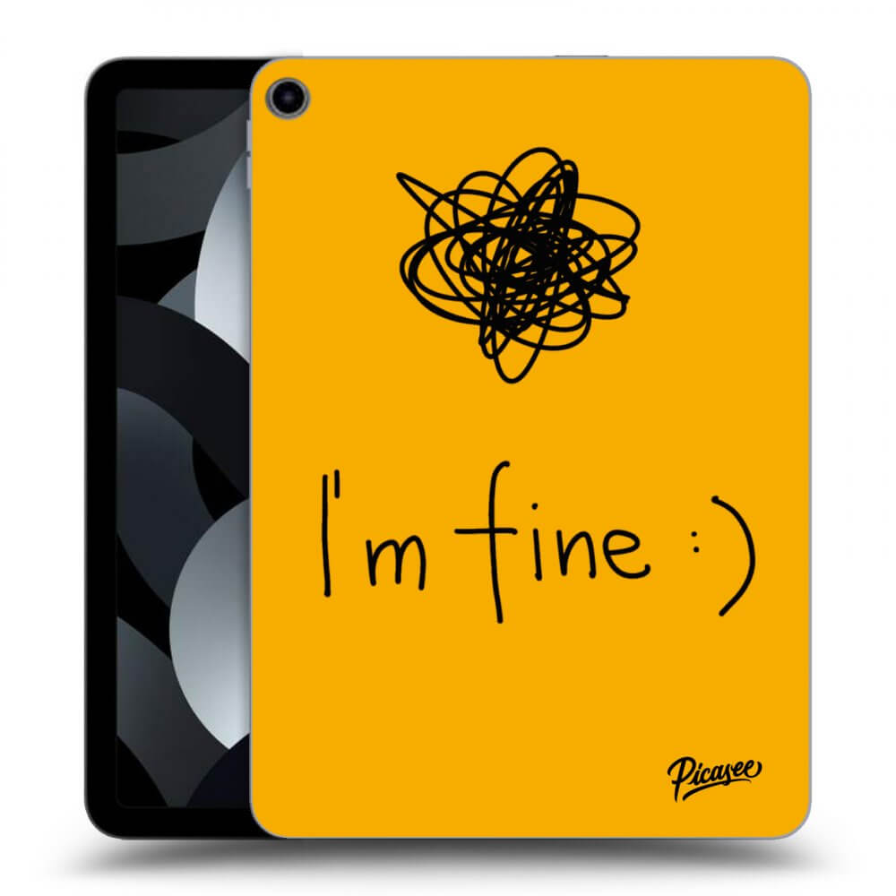 Picasee transparente Silikonhülle für Apple iPad 10,9" 2022 (10.generace) - I am fine