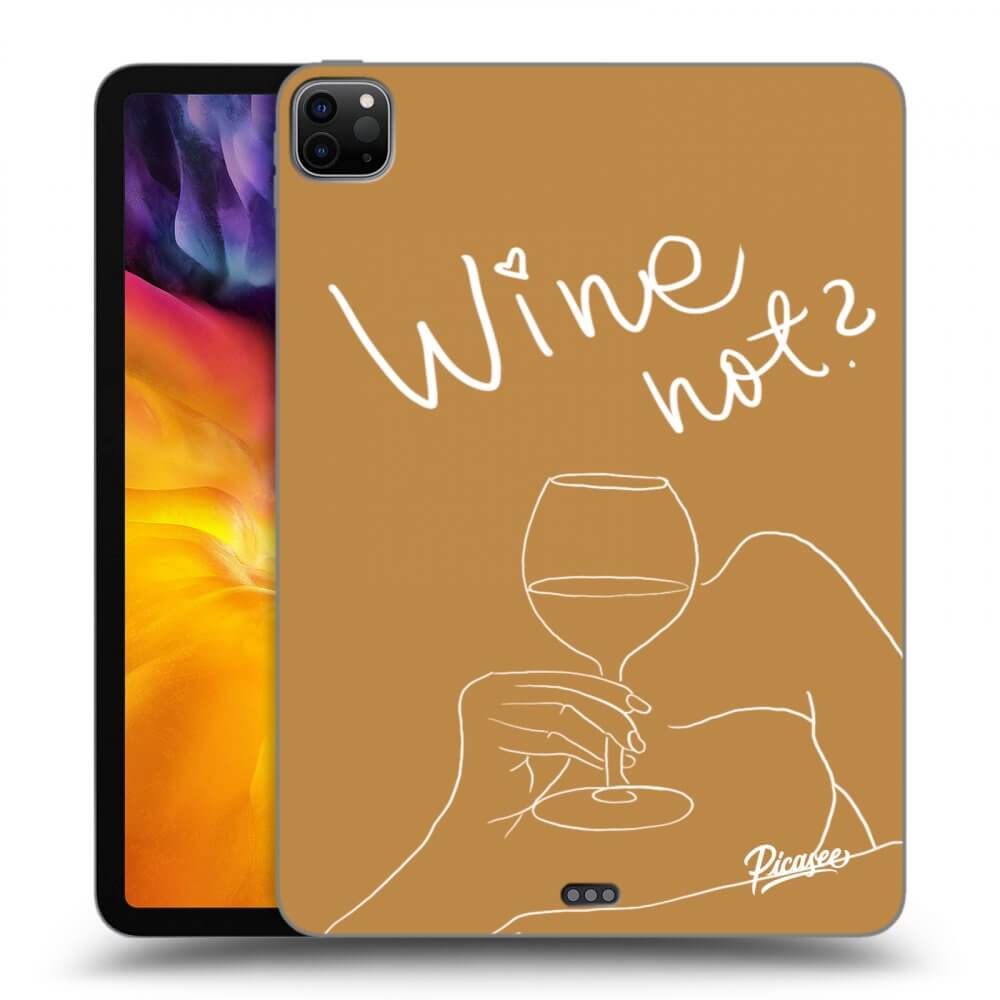Picasee Schwarze Silikonhülle für Apple iPad Pro 11" 2022 M2 (4.generace) - Wine not