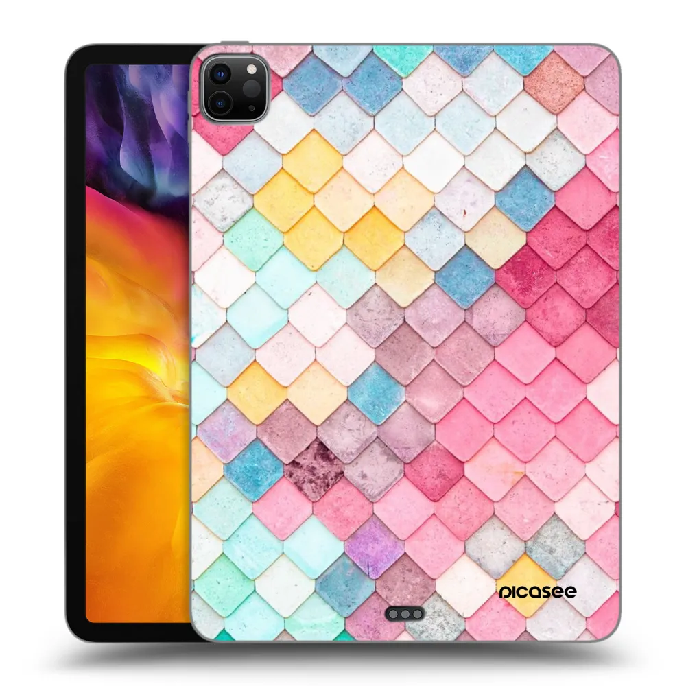 Picasee Schwarze Silikonhülle für Apple iPad Pro 11" 2022 M2 (4.generace) - Farbiges Dach