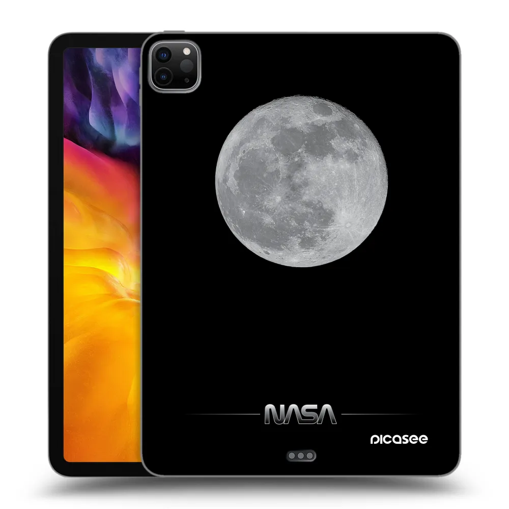 Picasee Schwarze Silikonhülle für Apple iPad Pro 11" 2022 M2 (4.generace) - Moon Minimal