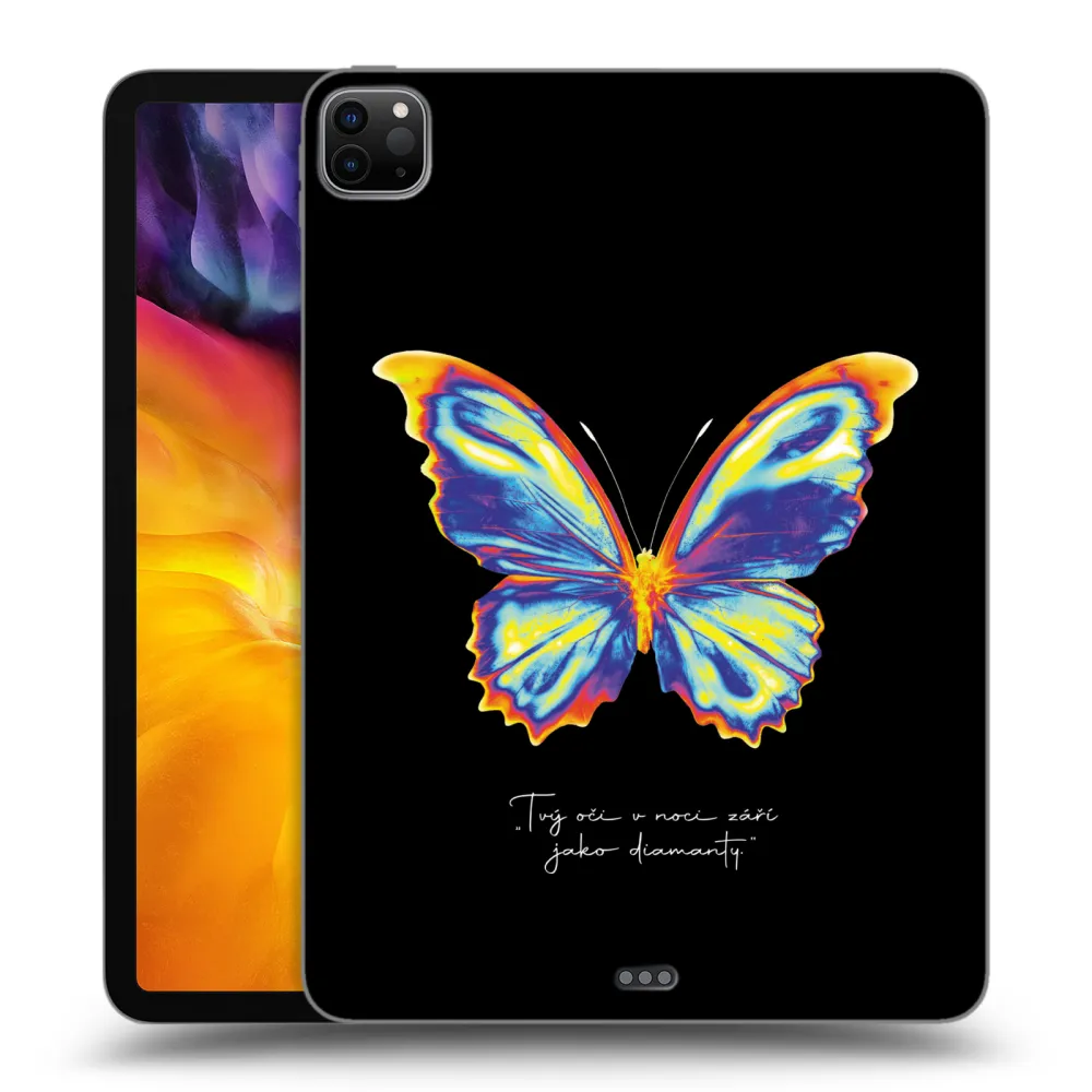 Picasee Schwarze Silikonhülle für Apple iPad Pro 11" 2022 M2 (4.generace) - Diamanty Black