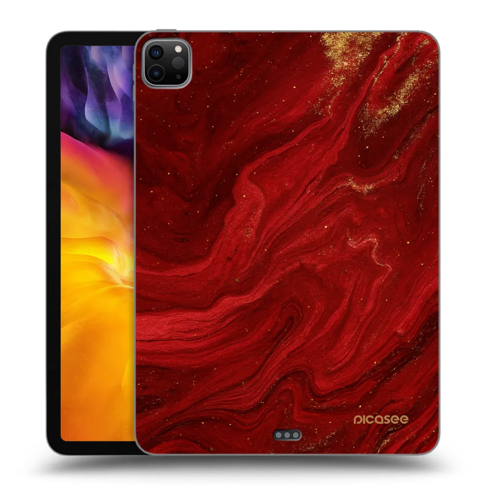 Picasee Schwarze Silikonhülle für Apple iPad Pro 11" 2022 M2 (4.generace) - Red