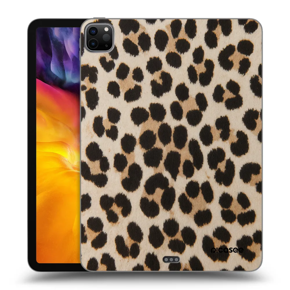 Picasee Schwarze Silikonhülle für Apple iPad Pro 11" 2022 M2 (4.generace) - Brown Tiger