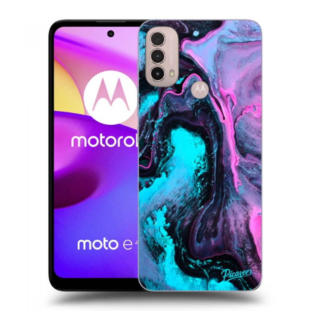 Picasee Motorola Moto E40 Hülle - Schwarzes Silikon - Lean 2