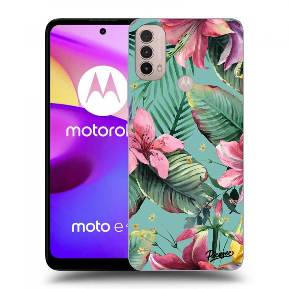 Picasee Motorola Moto E40 Hülle - Schwarzes Silikon - Hawaii