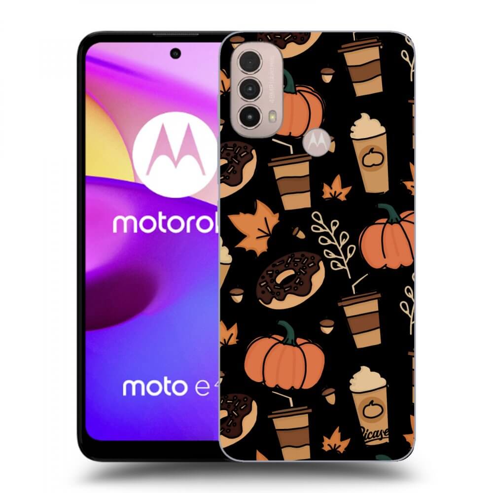 Picasee Motorola Moto E40 Hülle - Schwarzes Silikon - Fallovers