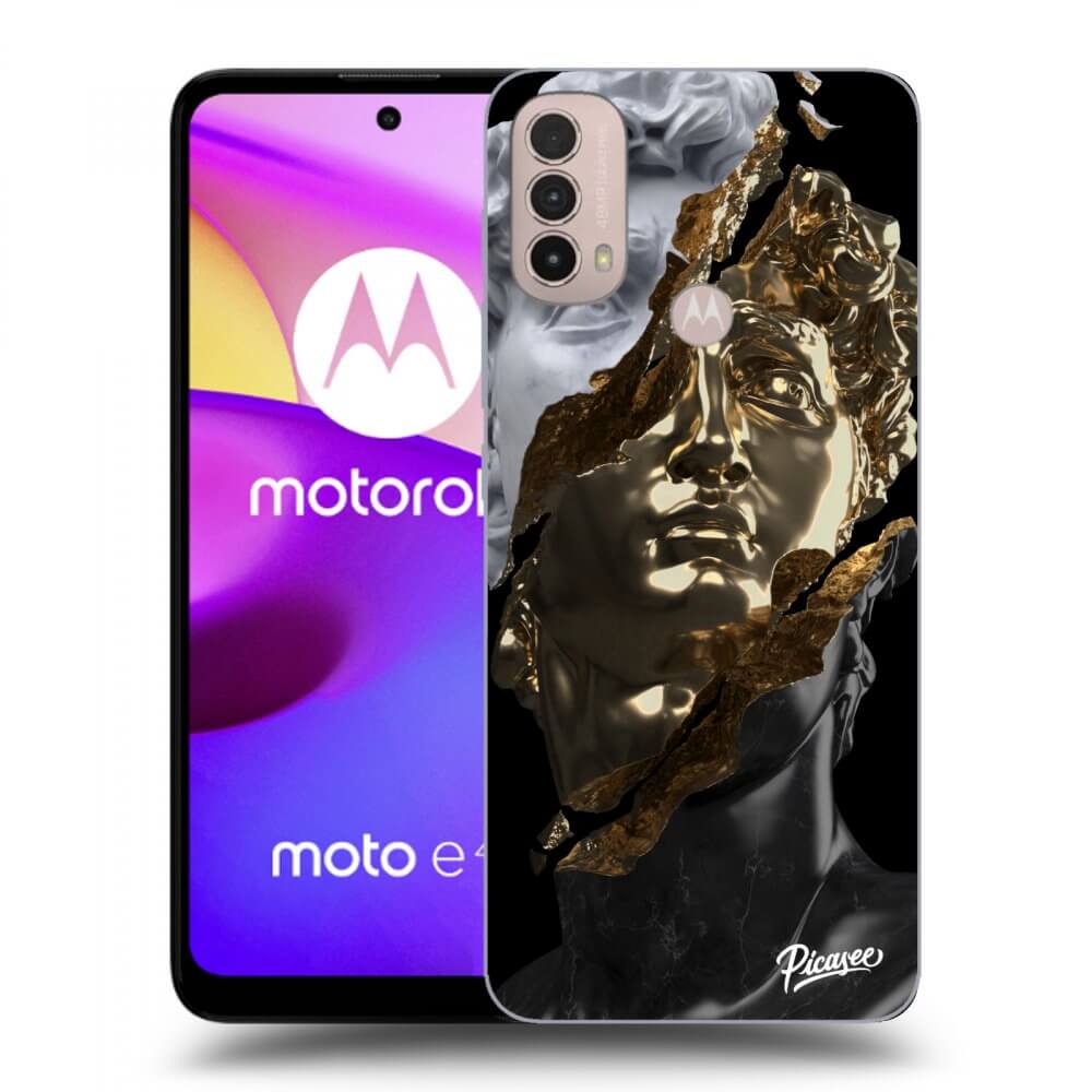 Picasee Motorola Moto E40 Hülle - Schwarzes Silikon - Trigger