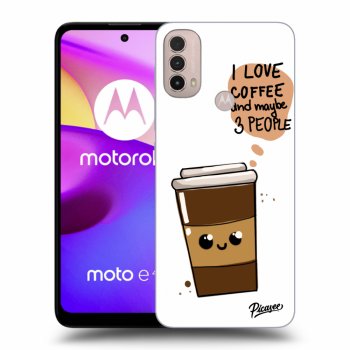 Hülle für Motorola Moto E40 - Cute coffee