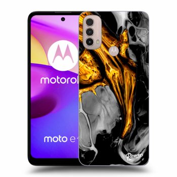 Hülle für Motorola Moto E40 - Black Gold