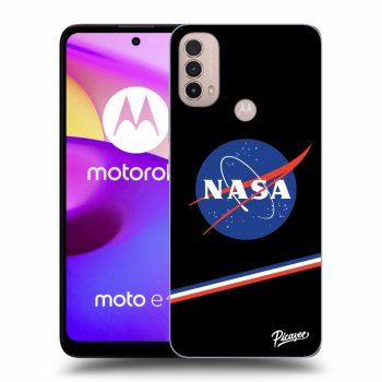 Picasee Motorola Moto E40 Hülle - Schwarzes Silikon - NASA Original