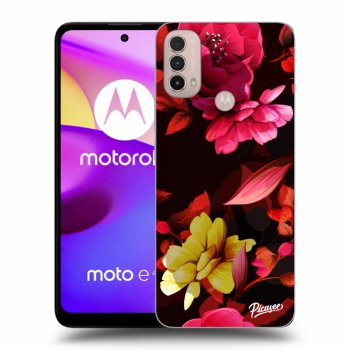 Hülle für Motorola Moto E40 - Dark Peonny