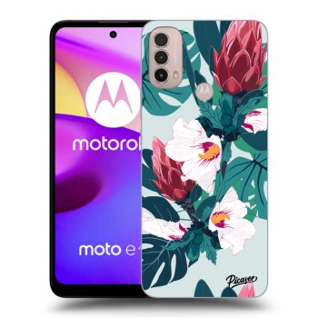 Hülle für Motorola Moto E40 - Rhododendron
