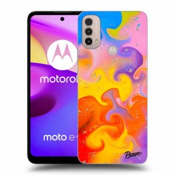 Hülle für Motorola Moto E40 - Bubbles