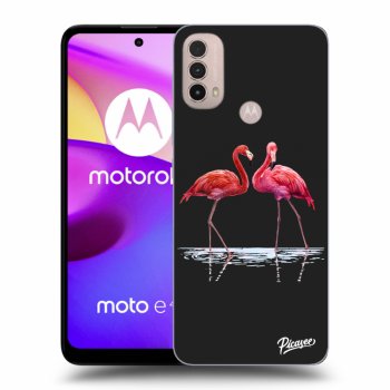 Hülle für Motorola Moto E40 - Flamingos couple