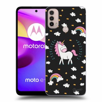 Hülle für Motorola Moto E40 - Einhorn Sternenhimmel