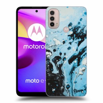 Hülle für Motorola Moto E40 - Organic blue