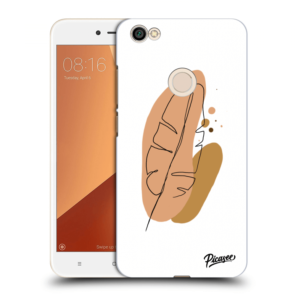 Picasee Xiaomi Redmi Note 5A Global Hülle - Schwarzer Kunststoff - Feather brown