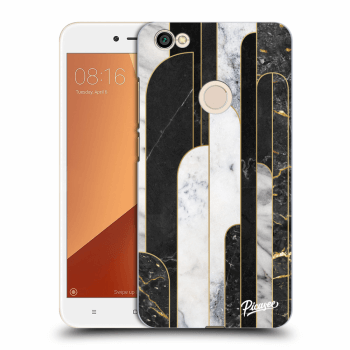 Picasee Xiaomi Redmi Note 5A Global Hülle - Schwarzer Kunststoff - Black & White tile