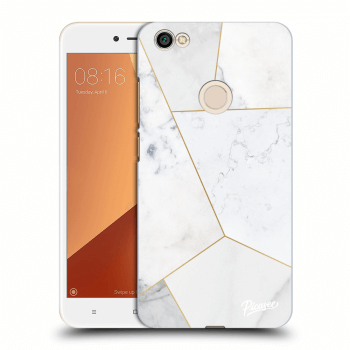 Picasee Xiaomi Redmi Note 5A Global Hülle - Schwarzer Kunststoff - White tile