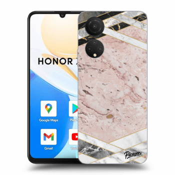 Hülle für Honor X7 - Pink geometry